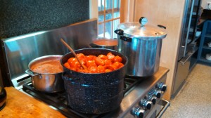 Cooking  5 Gallons of Tomatoes